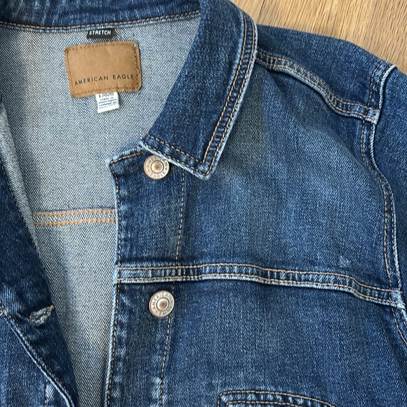 American Eagle Outfitters Cropped Denim Jacket - Picture 4 of 6